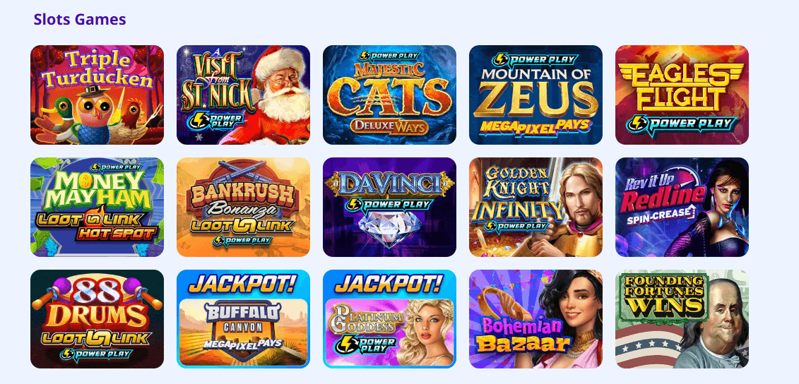 high 5 casino slot titles