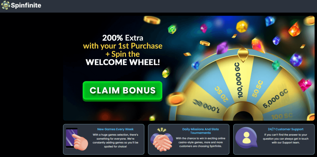 spinfinite welcome offer